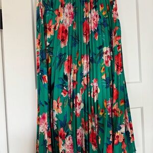 Floral Green Skirt